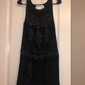 free people black bead dress